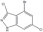 4-BROMO-3,6-DICHLOROINDAZOLE Structure