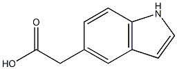 INDOLE-5-ACETIC ACID Struktur