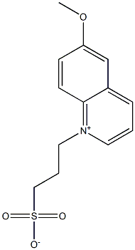 6-METHOXY-1-(3-SULFONATOPROPYL)QUINOLINIUM Structure