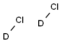 HYDROCHLORIC ACID D1 (DCL, 20% SOLUTION IN D2O) 结构式
