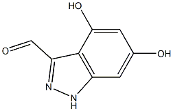 4,6-DIHYDROXYINDAZOLE-3-CARBOXYALDEHYDE 化学構造式