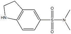 2,3-DIHYDRO-N, N-DIMETHYL-5-INDOLESULFONAMIDE 结构式