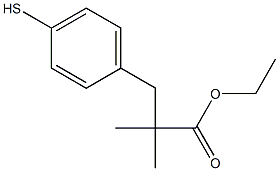 ETHYL 2,2-DIMETHYL-3-(4-MERCAPTOPHENYL)PROPIONIC ACID Structure