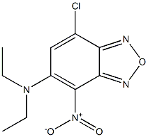 7-CHLORO-5-(DIETHYLAMINO)-4-NITROBENZOFURAZAN,,结构式