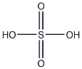 SULFURIC ACID 90 - 91 % PURE 化学構造式