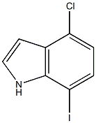4-CHLORO-7-IODOINDOLE 结构式
