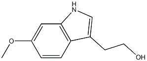 2-(6-Methoxy-1H-indol-3-yl)-ethanol Struktur