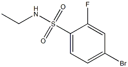 4-bromo-N-ethyl-2-fluorobenzenesulfonamide Structure