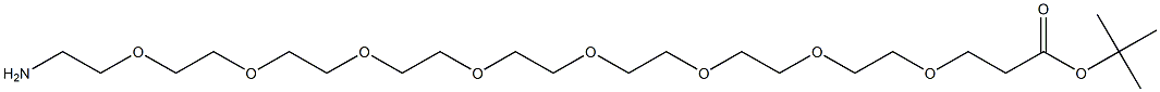 1-Amino-3,6,9,12,15,18,21,24-octaoxaheptacosan-27-oic acid t-butyl ester|