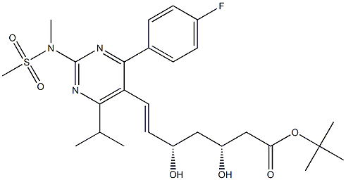 (+)-(3R,5S),TERT-BUTYL7-[4-(4-FLUOROPHENYL)-6-ISOPROPYL-2-(N-METHYL-N-METHYLSULPHONYLAMINO)-PYRIMIDIN-5-YL]-3,5-DIHYDROXY-6(E)-HEPTENATE