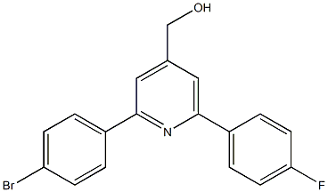 (2-(4-bromophenyl)-6-(4-fluorophenyl)pyridin-4-yl)methanol 化学構造式