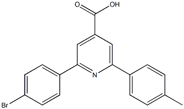 2-(4-bromophenyl)-6-p-tolylpyridine-4-carboxylic acid Structure