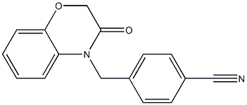 4-((2,3-dihydro-3-oxobenzo[b][1,4]oxazin-4-yl)methyl)benzonitrile Structure