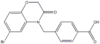  4-((6-bromo-2,3-dihydro-3-oxobenzo[b][1,4]oxazin-4-yl)methyl)benzoic acid