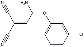 2-(l-amino-2-(3-chlorophenoxy)ethylidene)malononitrile 结构式
