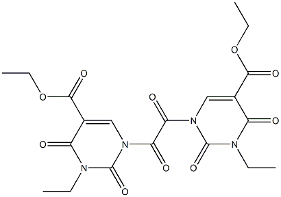 N,N''-OXALYLBIS(3-ETHYL-5-CARBETHOXYURACIL) Structure