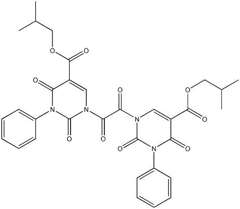 N,N''-OXALYLBIS[3-PHENYL-5-CARBISOBUTOXYURACIL] Structure