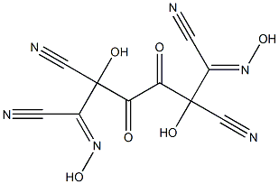 OXALYLBIS(HYDROXYIMINOMALONITRILE) Struktur