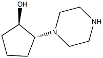 (1R,2R)-2-PIPERAZIN-1-YLCYCLOPENTANOL Struktur
