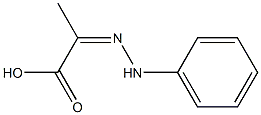 (2Z)-2-(PHENYLHYDRAZONO)PROPANOIC ACID Struktur
