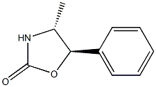 (4R,5R)-4-METHYL-5-PHENYL-1,3-OXAZOLIDIN-2-ONE,,结构式