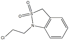 1-(2-CHLOROETHYL)-1,3-DIHYDRO-2,1-BENZISOTHIAZOLE 2,2-DIOXIDE 化学構造式