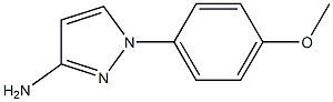 1-(4-メトキシフェニル)-1H-ピラゾール-3-アミン 化学構造式
