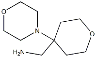 1-(4-MORPHOLIN-4-YLTETRAHYDRO-2H-PYRAN-4-YL)METHANAMINE,,结构式