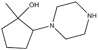 1-METHYL-2-PIPERAZIN-1-YLCYCLOPENTANOL Struktur