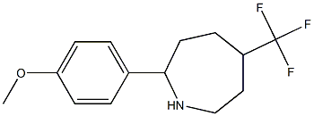 2-(4-METHOXYPHENYL)-5-(TRIFLUOROMETHYL)AZEPANE,,结构式