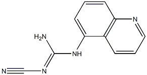 2-CYANO-1-QUINOLIN-5-YLGUANIDINE 结构式