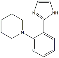 3-(1H-IMIDAZOL-2-YL)-2-PIPERIDIN-1-YLPYRIDINE,,结构式