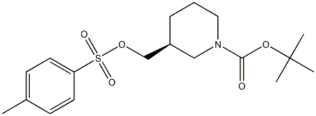 3-(S)-(TOLUENE-4-SULFONYLOXYMETHYL)-PIPERIDINE-1-CARBOXYLIC ACID TERT-BUTYL ESTER Structure