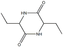 3,6-DIETHYLPIPERAZINE-2,5-DIONE 结构式