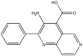 3-AMINO-2-PHENYL-1,6-NAPHTHYRIDINE-4-CARBOXYLIC ACID Structure