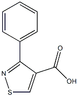 3-PHENYLISOTHIAZOLE-4-CARBOXYLIC ACID 化学構造式