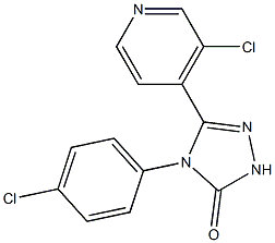  4-(4-CHLORO-PHENYL)-5-(3-CHLORO-PYRIDIN-4-YL)-2,4-DIHYDRO-[1,2,4]TRIAZOL-3-ONE