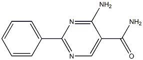 4-AMINO-2-PHENYLPYRIMIDINE-5-CARBOXAMIDE Structure