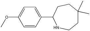 5,5-DIMETHYL-2-(4-METHOXYPHENYL)AZEPANE Struktur