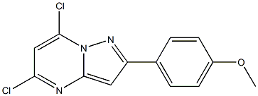 5,7-DICHLORO-2-(4-METHOXYPHENYL)PYRAZOLO[1,5-A]PYRIMIDINE Structure