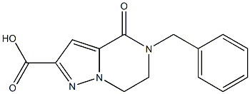 5-BENZYL-4-OXO-4,5,6,7-TETRAHYDROPYRAZOLO[1,5-A]PYRAZINE-2-CARBOXYLIC ACID,,结构式