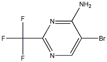 5-BROMO-2-TRIFLUOROMETHYL-PYRIMIDIN-4-YLAMINE 化学構造式