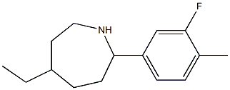 5-ETHYL-2-(3-FLUORO-4-METHYLPHENYL)AZEPANE Structure