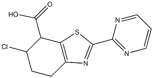  6-CHLORO-2-PYRIMIDIN-2-YL-4,5,6,7-TETRAHYDRO-1,3-BEZOTHIAZOLE-7-CARBOXYLIC ACID