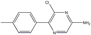 6-CHLORO-5-P-TOLYL-PYRAZIN-2-YLAMINE,,结构式