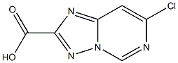 7-CHLORO[1,2,4]TRIAZOLO[1,5-C]PYRIMIDINE-2-CARBOXYLIC ACID,,结构式