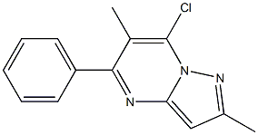 7-CHLORO-2,6-DIMETHYL-5-PHENYLPYRAZOLO[1,5-A]PYRIMIDINE,,结构式