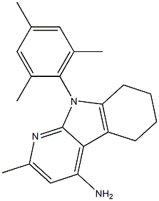 9-MESITYL-2-METHYL-6,7,8,9-TETRAHYDRO-5H-PYRIDO[2,3-B]INDOL-4-AMINE,,结构式