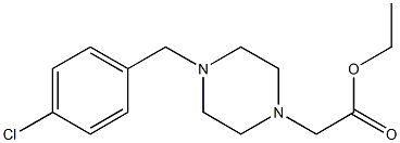 ETHYL [4-(4-CHLOROBENZYL)PIPERAZIN-1-YL]ACETATE 化学構造式