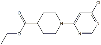ETHYL 1-(6-CHLOROPYRIMIDIN-4-YL)PIPERIDINE-4-CARBOXYLATE,,结构式
